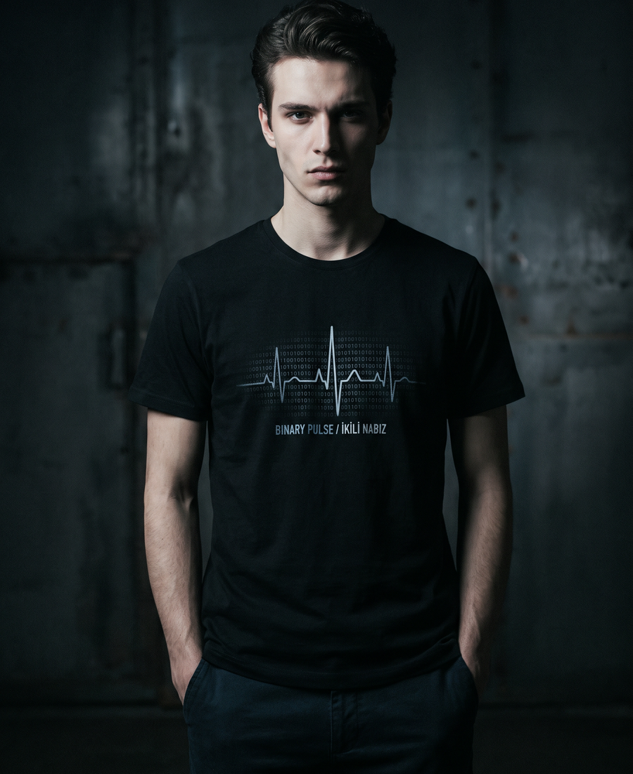 Binary Pulse - T-Shirt — lifestyle