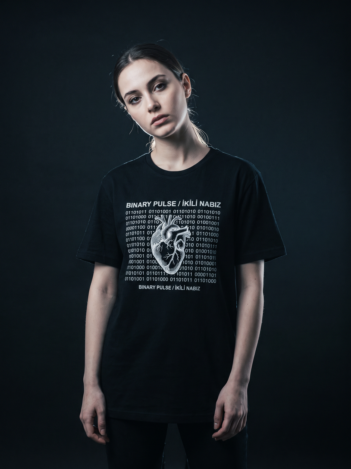 Binary Pulse - T-Shirt — lifestyle