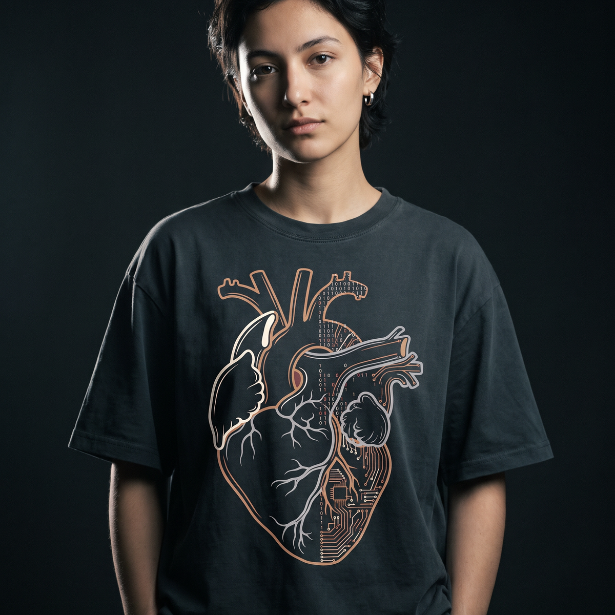 Binary Pulse - T-Shirt — T-Shirt product photo