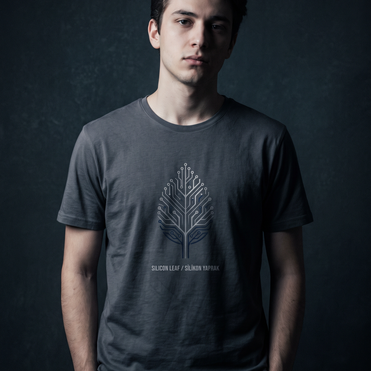 Silicon Leaf - T-Shirt — Lifestyle Photo v1