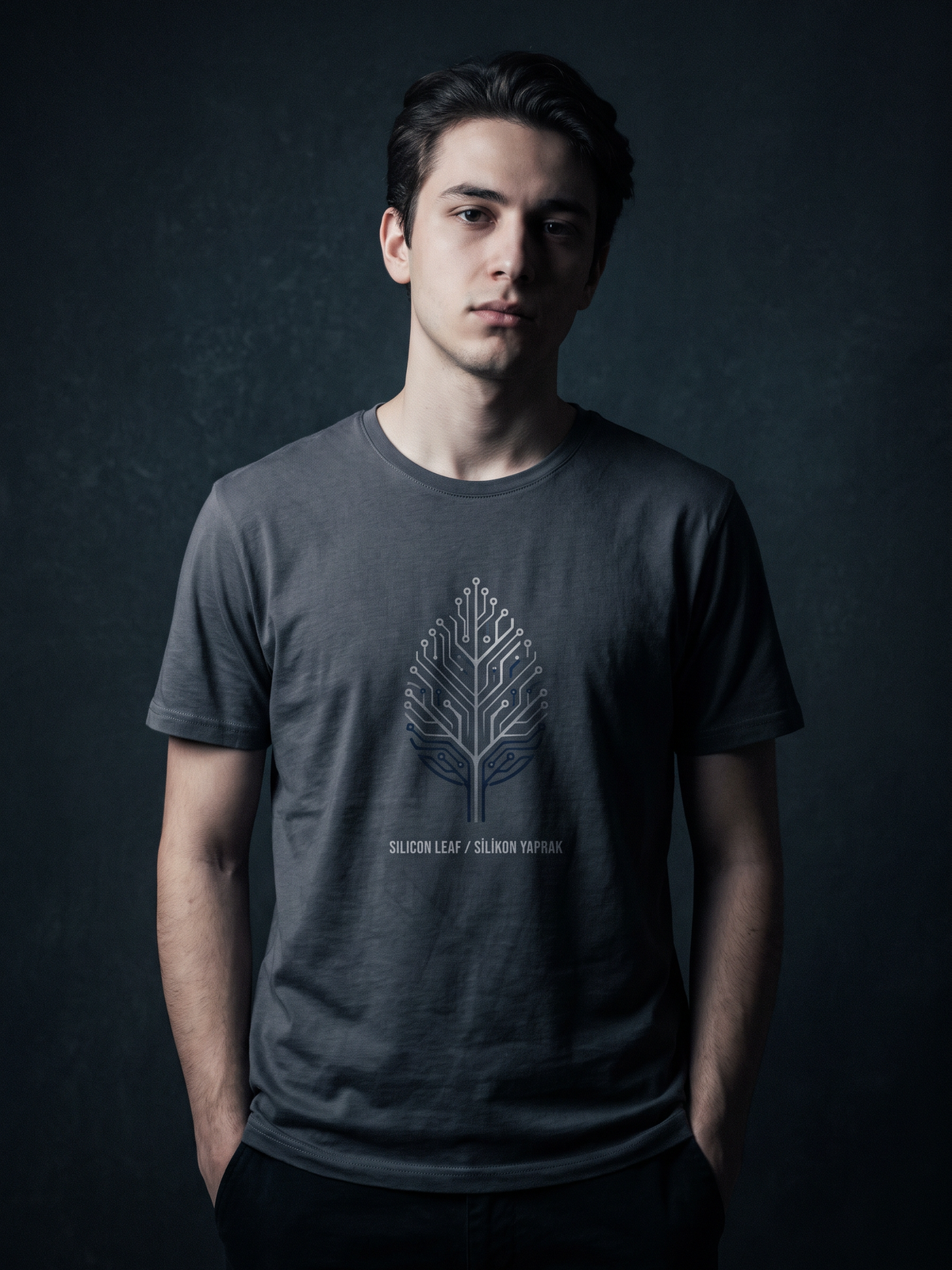 Silicon Leaf - T-Shirt — lifestyle