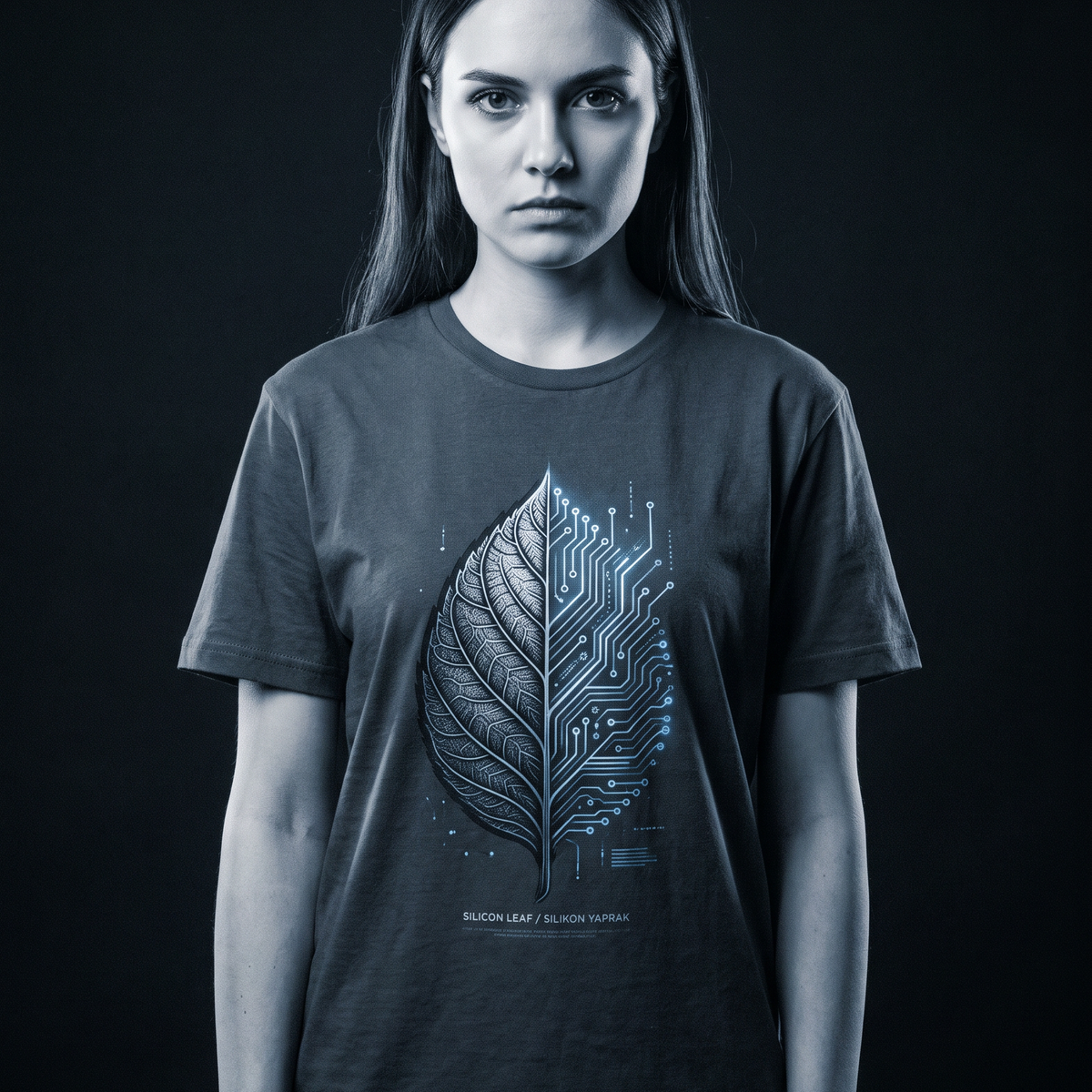 Silicon Leaf - T-Shirt — Lifestyle Photo v3