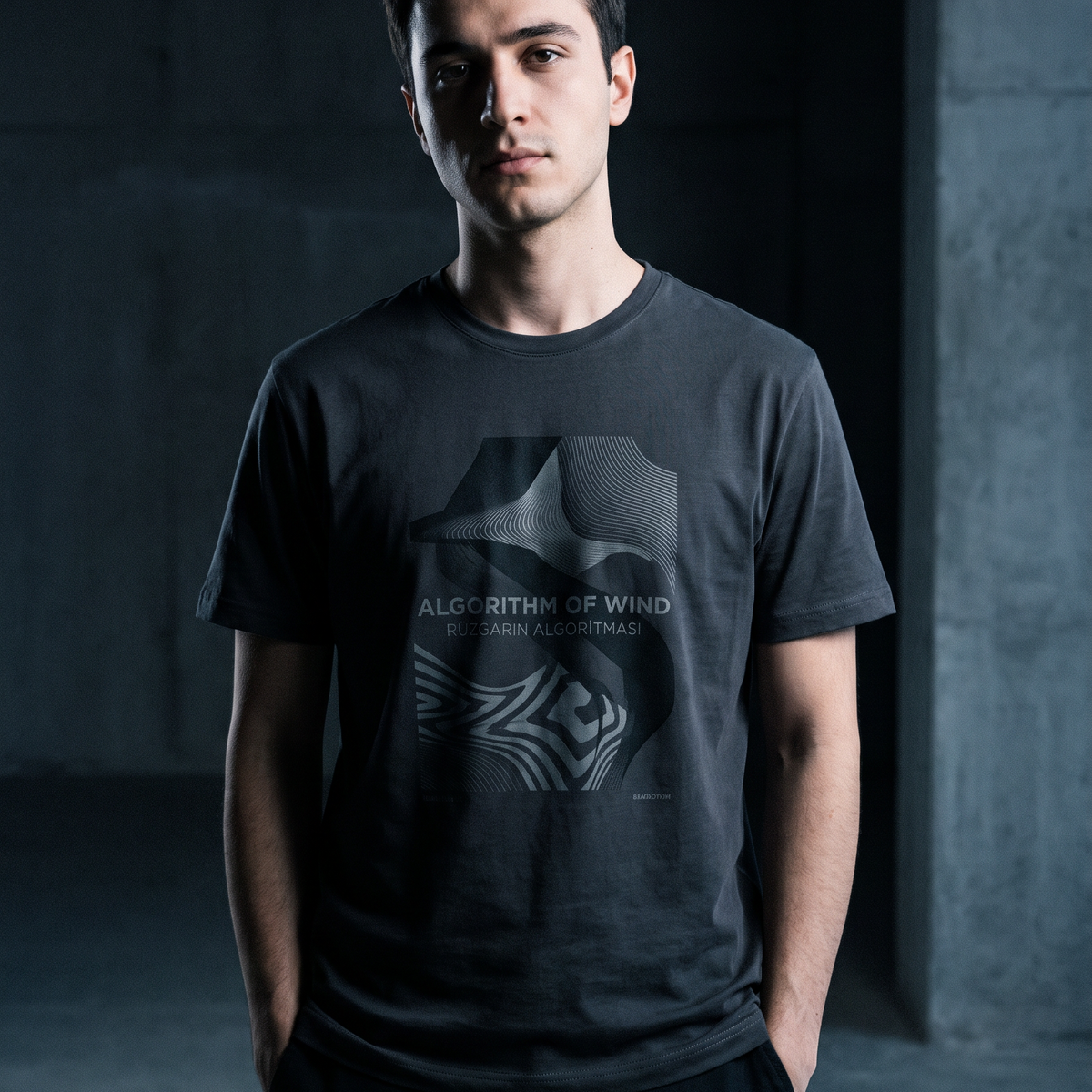 Algorithm of Wind - T-Shirt — Lifestyle Photo v1